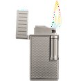 thumbnail image 5 of Colibri Julius Double Flame Butane Flint Cigar Lighter with Diamond-Pattern Case, Windproof & Refillable, Cigar Enthusiast's Choice with Blue Fuel Window and Adjustable Flame (Gunmetal), 5 of 5