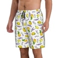 thumbnail image 2 of Naloa Lavender Flowers Men's Beach Shorts, Surfing shorts, Swim trunks, Quick Dry Swim Trunks for Surfing Beach Fun - X-Large, 2 of 9
