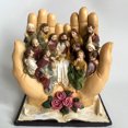 thumbnail image 2 of OOKWE Jesús Personaje Religioso Figura Resina Estatua La Última Cena En La Palma, 2 of 8