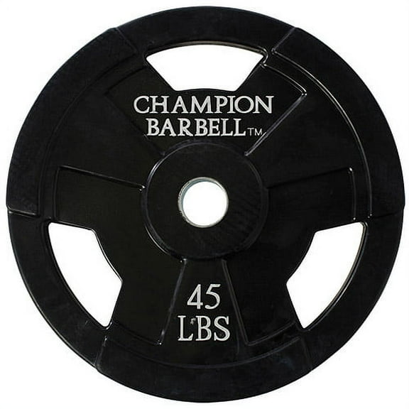 Champion - Olympic Rubber Coated Grip Plate, 45 lbs