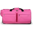 thumbnail image 3 of Mavii Dance Bag with Garment Rack, Dance Duffel-Wheeled 28 Inch Collapsible Bag, Lightweight Aluminum Rack, Hot Pink, 3 of 7