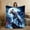 40x30inch(102cmx76cm), variant on 1pc White Tiger Moon Flannel Throw Blanket - Black with White Tiger & Moon Print, 280GSM All-Season Soft Cozy Bedspread for Couch, Bed, Camping - Luxury Bedding for s,, Perfect Christmas/Birthday Gif