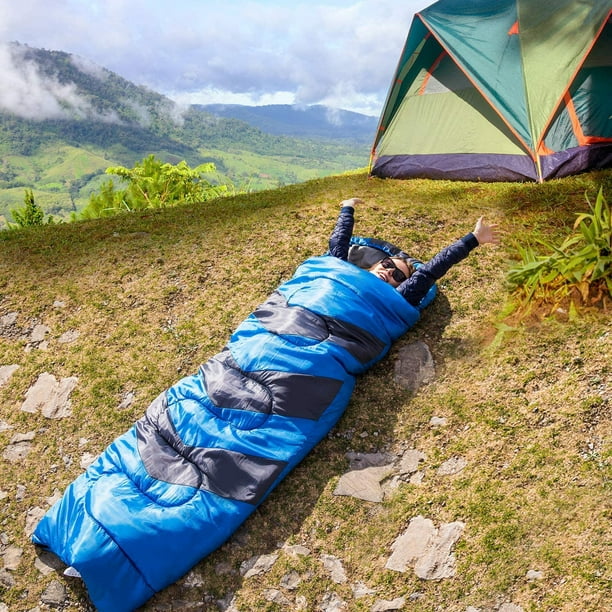 HALO Camping Sac de couchage + oreiller de voyage avec sac de