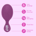 thumbnail image 4 of Wet Brush Mini Detangler, Frost Purple, 1 Ct, 4 of 12