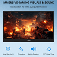 thumbnail image 5 of AOC 15.6" Premium Portable Gaming Monitor 125% sRGB, HDR, FHD 1080P IPS Computer Monitor, Ultra-Slim Metal USB-C/HDMI External Screen with Speakers for Laptop PC Mac PS5 Xbox Switch, 5 of 14
