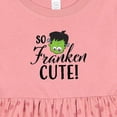 thumbnail image 4 of Inktastic Halloween So Franken Cute Girls Baby Dress, 4 of 5