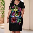 thumbnail image 4 of 80s Party Vintage Retro Eighties Costume Loose Pocket Dress Dresses Summer Summer Dresses for Women, 4 of 9