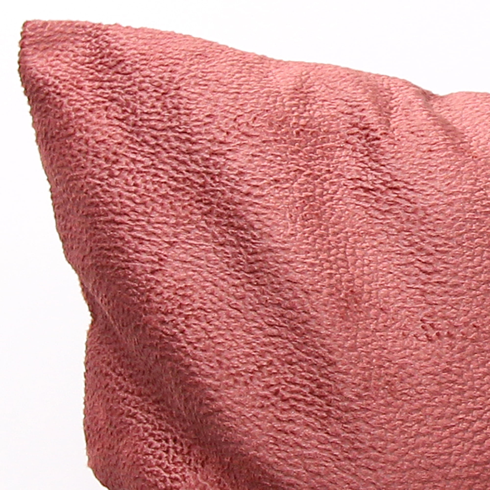 Jordan Manufacturing 20" x 20" Fairview Cranberry Solid Square Reversible Decorative Throw Pillow with Front Button