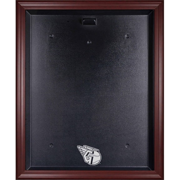 Cleveland Guardians Mahogany Framed Logo Jersey Display Case