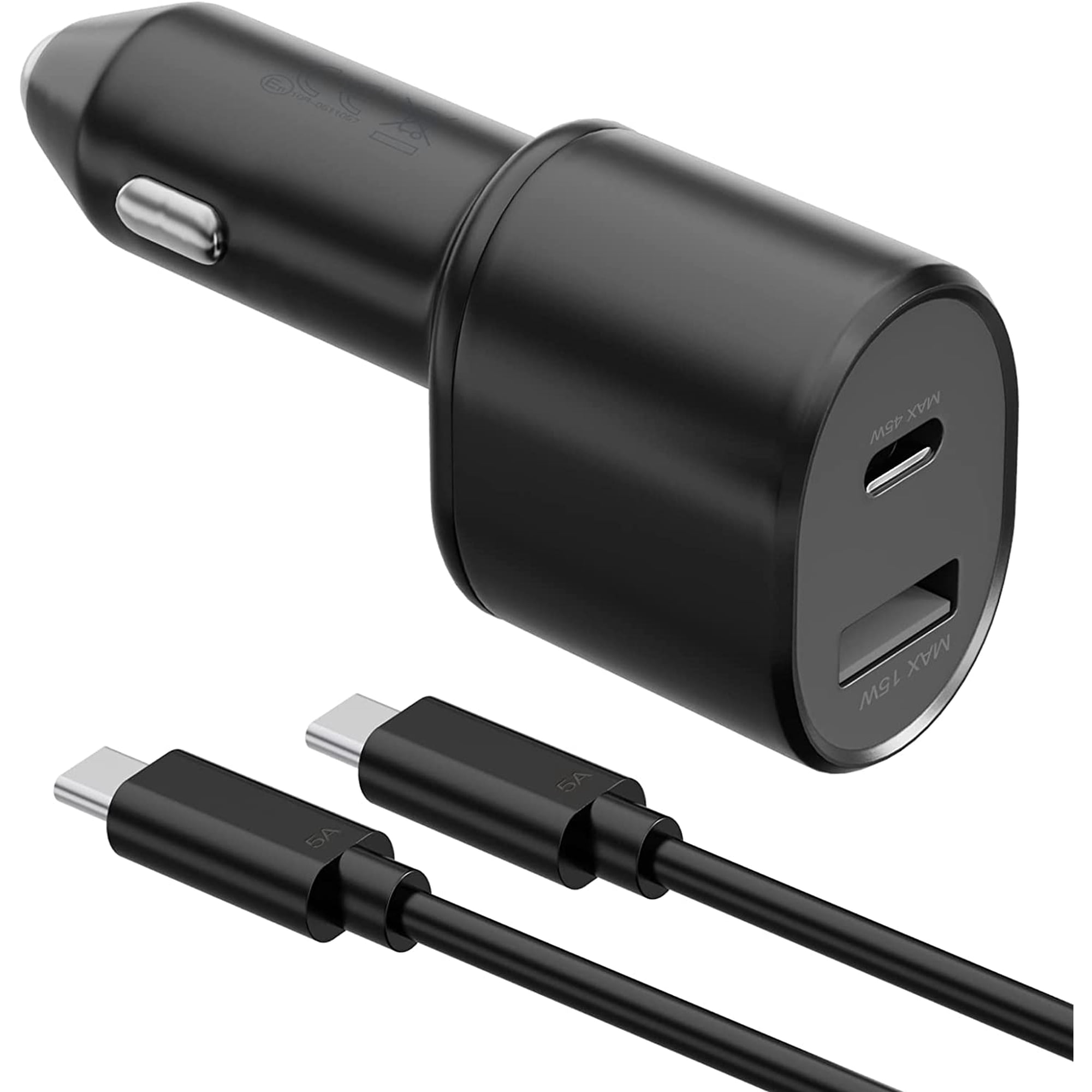 for Samsung Super Fast Dual Car Charger (45W+15W) with Super Fast Charging Cable for Samsung Galaxy S26 S25 S24 S22 S21 S20 Ultra Plus Note 10+,Pixel,Note 20,PPS Car Charger