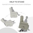 thumbnail image 4 of HOMCOM Power Lift Recliner Chair for Elderly with Footrest and Side Pocket, 4 of 10