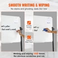 thumbnail image 3 of VEVOR Double Sided Magnetic Whiteboard Mobile Rolling Dry Erase Board w/Stand 36" x 24" - Black, 3 of 5