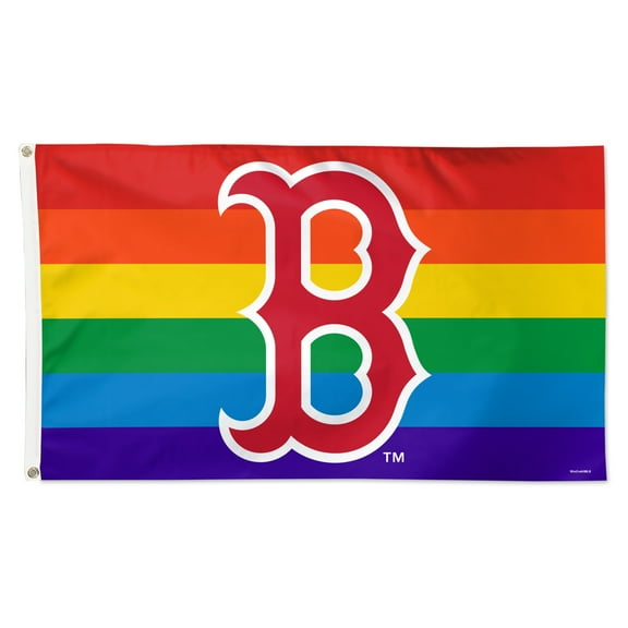 WinCraft Boston Red Sox 3' x 5' Single-Sided Deluxe Team Pride Flag