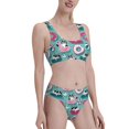 thumbnail image 4 of High Waisted Bikini Sets For Women, Swimming Bulldog Swimsuits Tummy Control, Two Pieces Bathing Suit, 4 of 8