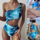 thumbnail image 2 of Gibobby Trajes de Baño para Mujer Con Sexy A Back Bathing Open Beach Striped Set Bikini Bathing Suit Piece Swimsears Tankinis Set(Azul,G), 2 of 5