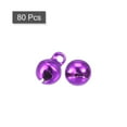 thumbnail image 3 of 6mm Small Jingle Bells for Craft DIY Christmas Vacuum Plating Purple 80 Pack, 3 of 5
