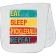 thumbnail image 2 of Inktastic Eat Sleep Pickleball Repeat Baby Burp Cloth, 2 of 3