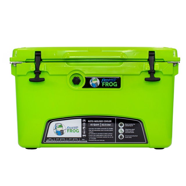 Frosted Frog Glacière Isolée de Qualité Commerciale de 45 Pintes Moulée par Root, Verte