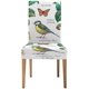 thumbnail image 2 of Funda protectora para silla ABPHQTO Juego de 4 Flores Hojas Pájaros Mariposas, 2 of 4
