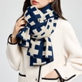 thumbnail image 4 of Scarfs for Women Winter Scarf for Women Cold Weather Scarves & Wraps Womens Scarf - blue, 4 of 5