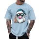 thumbnail image 1 of Tops para hombre, blusas y camisas de manga corta con cuello redondo para hombre, camiseta informal con cuello redondo y estampado para hombre, blusa de manga corta, blusa de poliéster para hombre, 1 of 4