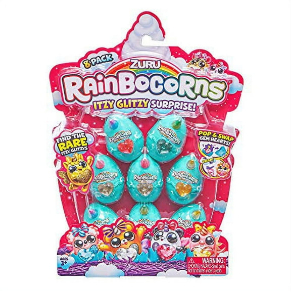 Rainbocorns - Itzy Glitzy Surprise Series 1 - 8 Pack, Teal (9220)