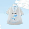 thumbnail image 4 of Utlike Kids Rain Poncho Waterproof Raincoat Boy Girl Cartoon Rabbit Pattern Eva Transparent Poncho With Hat Fashion Transparent Wearing A Waterproof Raincoat Outside Size 5 Years-6 Years, 4 of 7