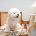 thumbnail image 4 of Elegante vestido de novia con lazo para perro, vestido de princesa para cachorro, diseño de lujo bordado con flores, ropa para perros pequeños, fiesta de graduación, 4 of 5