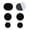 Black, variant on 4/3/2/1 Sets Mesh Shoes Hole Repair Self-Adhesive Sneaker Hole Vamp Repair Sticker Anti-Abrasive Quick Repair Shoes Tool