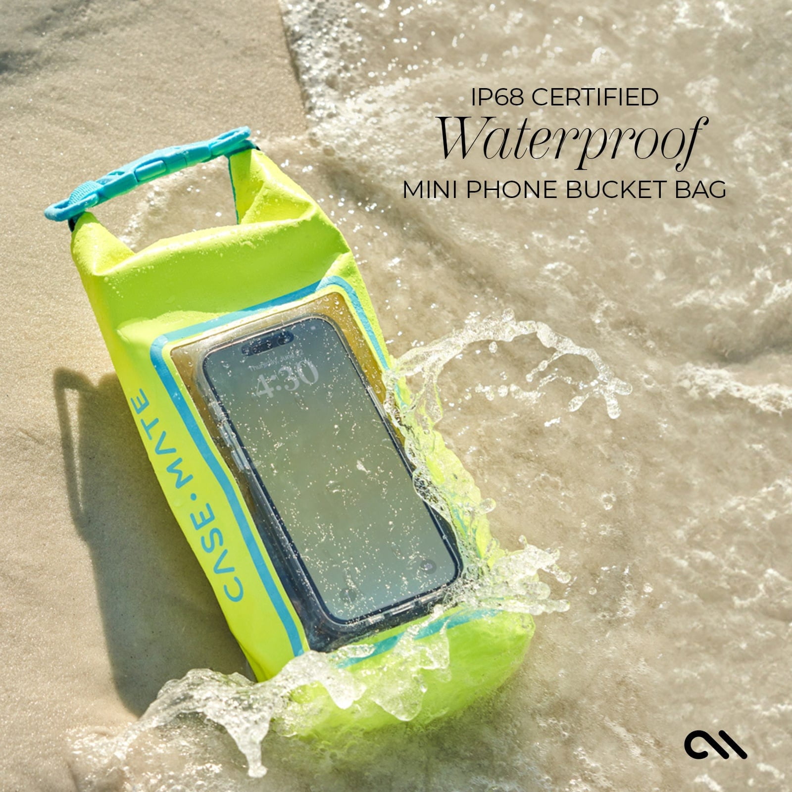 Case-Mate Waterproof 2L Dry Bag with Built-in Phone Pouch - Citrus Splash