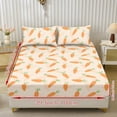 thumbnail image 3 of ZIATUBLES Beige Rabbit Printed Full Sheet Set, Soft Cozy Bed Sheet with Pillowcase, Chic Bedding Decor Set, Easy Care for All Seasons, Ideal for Comfy Sleep, 3 of 9