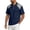 Dark Blue, variant on OIOLOYJM Mens Polo Shirts Raglan Short Sleeve Relaxed Fit Casual Quick Dry Cotton Linen Patchwork Golf Shirts Basic Business Workout Collared T Shirts Sky Blue XL