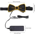 thumbnail image 6 of LINLIN 3 Pcs LED Bow Tie Light Up Bow Tie LED Bow Tie Adjustable Light Up Bow Tie, Novelty Bow Tie Party Glowing LED Tie, 6 of 6