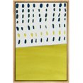 thumbnail image 3 of PixonSign Framed Canvas Print Wall Art Lime Green and Black Dot Colorfield Abstract Shapes Illustrations Expressionism Contemporary Edgy Multicolor for Living Room, Bedroom, Office - 24"x36" Natural, 3 of 5