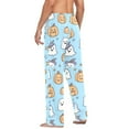 thumbnail image 3 of FORMRS Mens Pajama Pants with Pockets Sleepwear Lounge Bottoms Sizes S-2XL, Blue Halloween Ghosts, 3 of 7