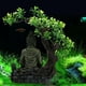 thumbnail image 4 of Estatua de budismo antiguo en paisajismo del tanque de peces Zen ornamento artesanías de simulación decoraciones de acuario entretenimiento de peces escondite decoración elegante (, 4 of 5