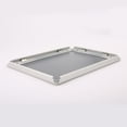 thumbnail image 3 of M&T Displays Snap Poster Frame 18x30 Inch Silver 0.79" Aluminum Profile Easy Front Loading Wall Mounting Photo Picture Document Sign Holder Mitered Corner Anti Glare Cover, 3 of 6