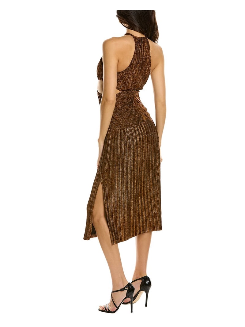 brown misha dress womens Collection Odette Midi Dress, 2, the Isadora Satin Dress x948 Sherri Hill 55215 Size:M4