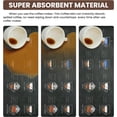 thumbnail image 3 of Coffee Theme Dish Drying Mat 12x19 Inch AntiSlip Absorbent Coffee Bar Mat for Countertop Suitable for Coffee Machine Espresso Maker Dish Rack; Enhance Your Coffee Station, 3 of 6