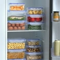 thumbnail image 2 of Extra Large Food Storage Container with Lid, BPA-Free Thick Plastic Meal Prep Box, Single Compartment Stackable Microwave & Freezer Safe, 2 of 6
