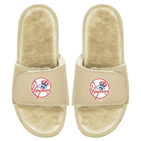 

Men s ISlide Tan New York Yankees Dune Faux Fur Slide Sandals