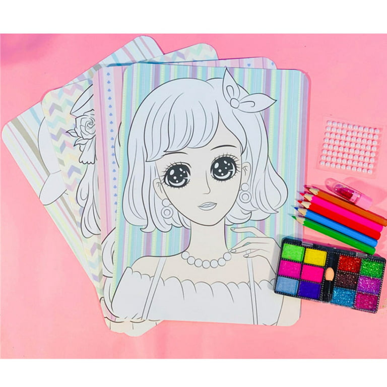 Kids Makeup Drawing Toys Multi-function Handle LED Painting