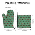 thumbnail image 3 of Bingfone Christmas Dachshund Print Oven Mitts Pot Holders Set 2 PCS for Kitchen for Cooking Grilling Baking BBQ Pot Holders Cook Essentials, 3 of 7