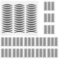 thumbnail image 1 of 20 Sheets Black Eyeliner Stickers Temporary Sticky Eye Makeup Fine Style Patches, 1 of 9