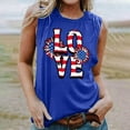 thumbnail image 4 of Wiyuqeen Independence Day Tank Tops for Women Sleeveless Crew Neck 4th of July Tanks Funny Love USA Flag Graphic Tanks Womens Gifts, 4 of 4