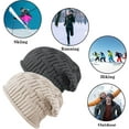 thumbnail image 6 of 2Pcs Womens Slouchy Beanie Winter Knit Soft Hat for Women and Men, 6 of 6