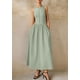 thumbnail image 4 of Vestido Maxi PRETTYGARDEN sin mangas con patchwork verde claro XXL, 4 of 8