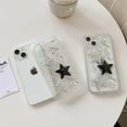 thumbnail image 4 of Compatible for iPhone 14 Plus Cute Glitter 3D Stars Crystal Heart Clear with Design Aesthetic Women Teen Girls Pretty Sparkly Cute Case Protective Cover+Crystal Phone Chain, 4 of 11