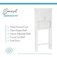 White Somerset Bathroom Over the Toilet Storage Spacesaver with Open