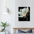 thumbnail image 4 of JEUXUS  Lotus Flower Canvas Wall Art Starry Universe Space Picture Bathroom Decor Flower Painting Framed Creative Painting Artwork Bedroom Decor 3Panel, 4 of 5
